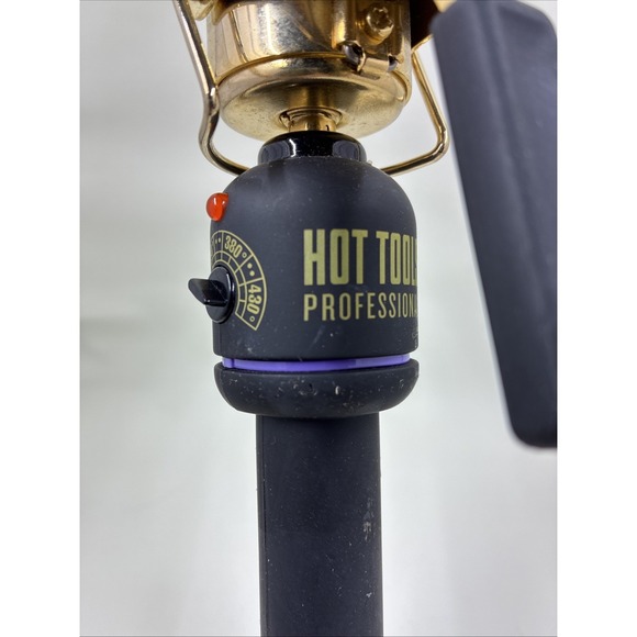 Hot Tools Professional 1-1/2 Gold Hair Curling Iron Mod. HT1102XL - Picture 3 of 9